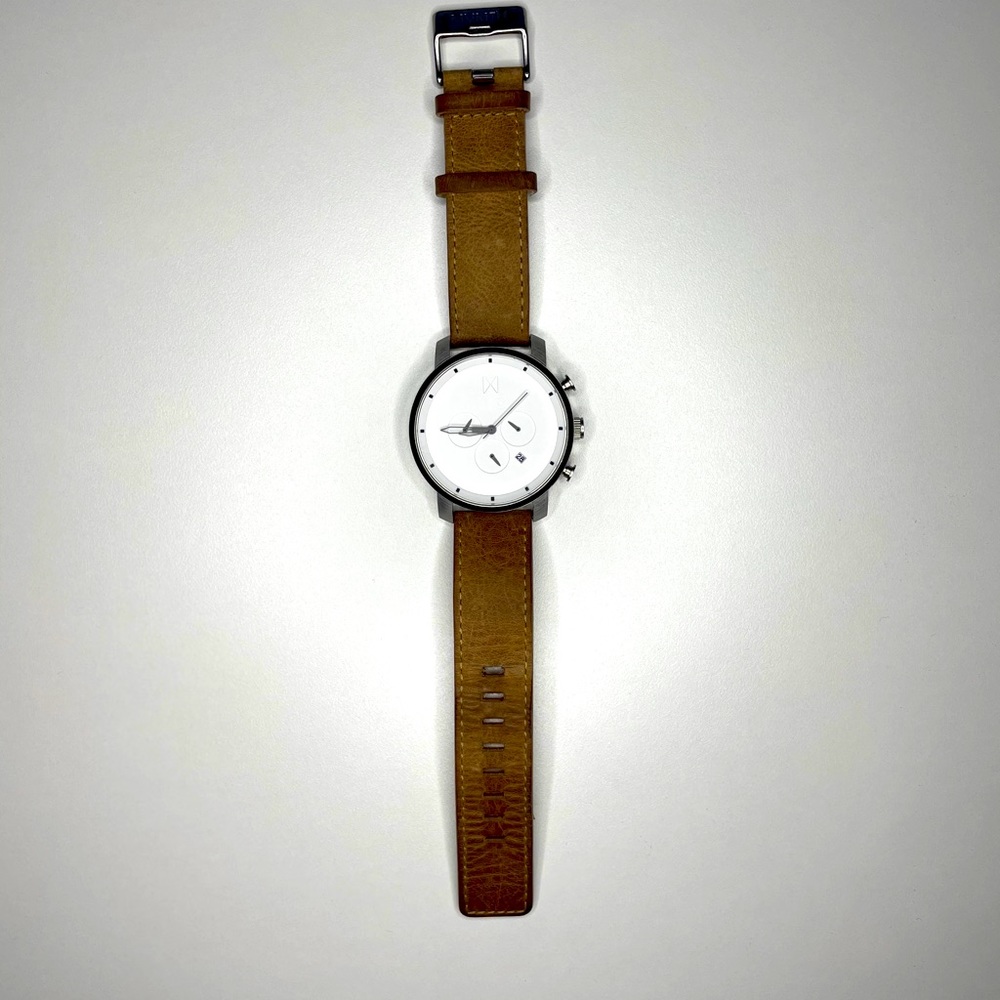 MVMT men’s watch | Chrono White Caramel